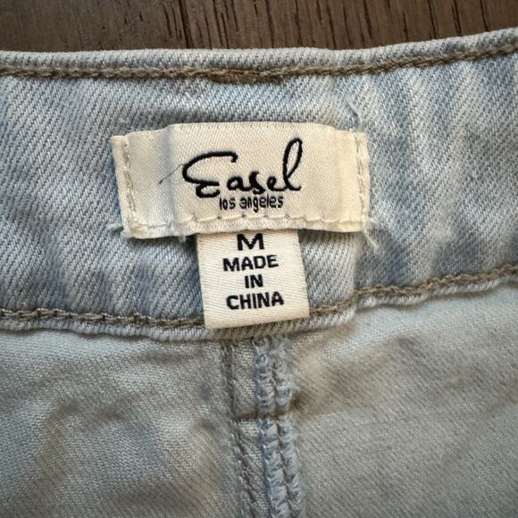 Easel Patchwork Boho Distressed Paint Splatter Artist Women's Jeans Size Medium - Picture 4 of 8